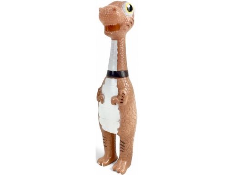 Gryzak piszczałka gumowa motyw dinozaurów 23cm k575