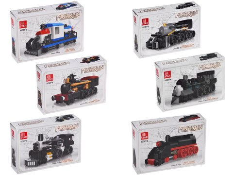 Klocki konstrukcyjne MINITRAIN - różne modele z serii: mini pociąg ZA5759