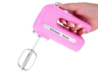 Różowy interaktywny mikser z dwoma końcówkami robot kuchenny + miska ZA5869