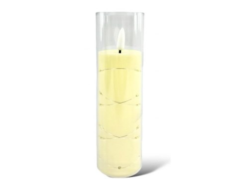 Świeczka led w obudowie z płomieniem - 17,5cm AEA-7067